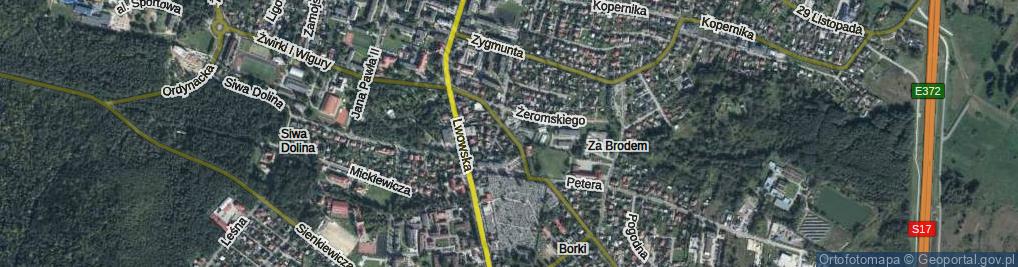 Zdjęcie satelitarne Klasztorna ul.